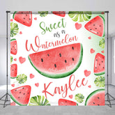 Lofaris Sweet As A Watermelon Custom Baby Shower Backdrop